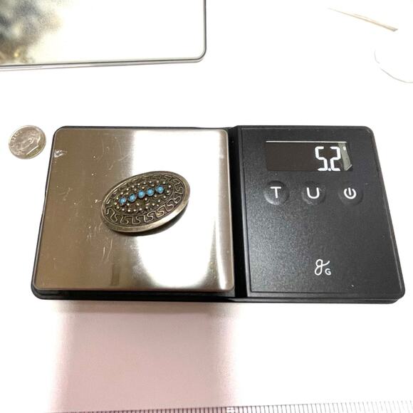 Vintage Brooch 1000 Pure Silver Filigreed Fine Jewelry JU20 - Picture 5 of 5